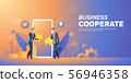 Businessman cooperate startup team banner layout 56946358