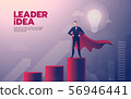Businessman leadership landing page with text 56946441