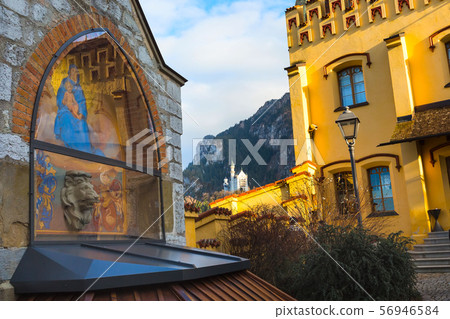 Famous bavaria landmark Neuschwanstein Castle in Germany 56946584