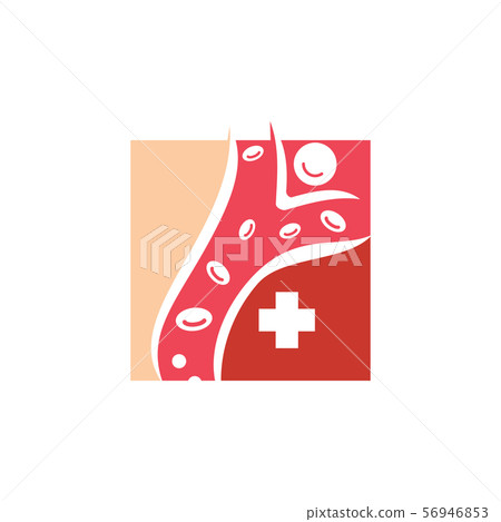 Cholesterol in artery health risk vector design 56946853