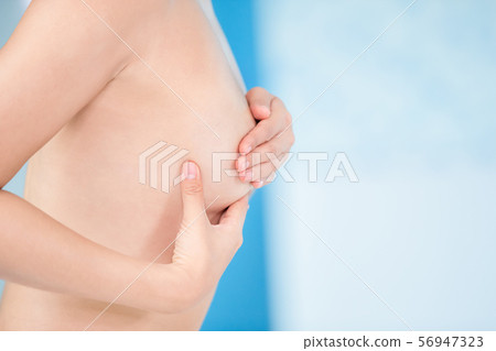 Breast cancer self check concept 56947323