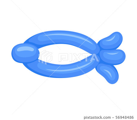 Balloon fish. Vector illustration on a white background. Balloon fish. Vector illustration on a white background. 56948486