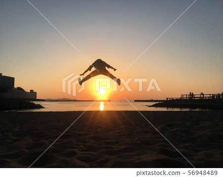 Jump over the sunset! 56948489