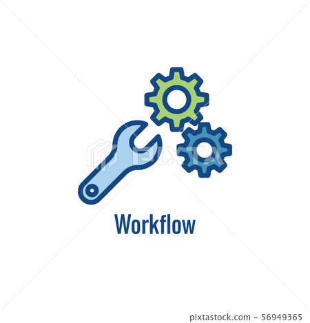 Workflow Efficiency Icon showing an aspect of Workflow Efficiency Icon showing an aspect of 56949365