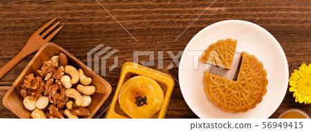 中秋節月餅蓋貝 中秋節月餅蓋貝 56949415