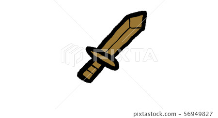 Ken, wood, sword, sword, sword, game, RPG, illustration, handwriting, hand drawn, analog, simple, doodle 56949827