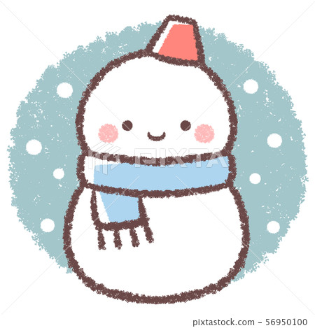 Snowman and snow-circle background Snowman and snow-circle background 56950100