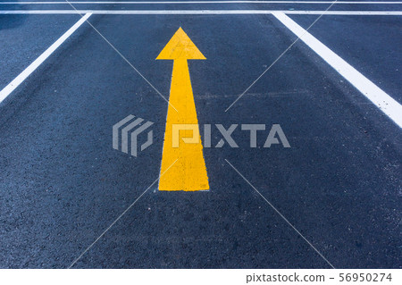 Road Markings White Arrow Sign Direction 56950274
