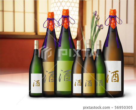 日本酒瓶圖像 日本酒瓶圖像 56950305