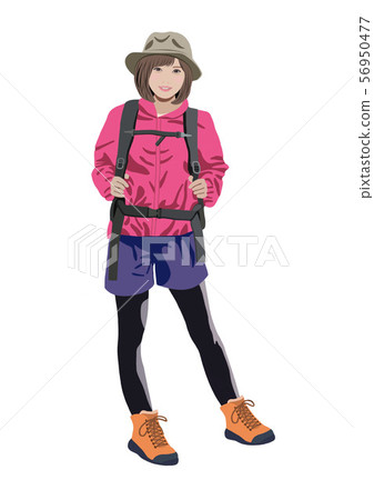 Fashionable mountain girl Fashionable mountain girl 56950477