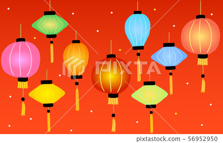 燈籠紅色背景 56952950