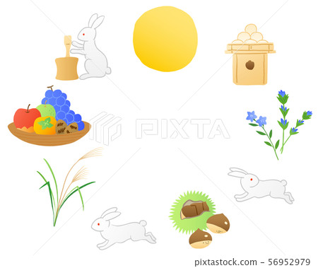 滿月在中旬秋天 滿月在中旬秋天 56952979