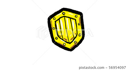 Gold, gold shield, shield, armor, game, RPG, illustration, handwriting, hand drawn, analog, simple, doodle Gold, gold shield, shield, armor, game, RPG, illustration, handwriting, hand drawn, analog, simple, doodle 56954097