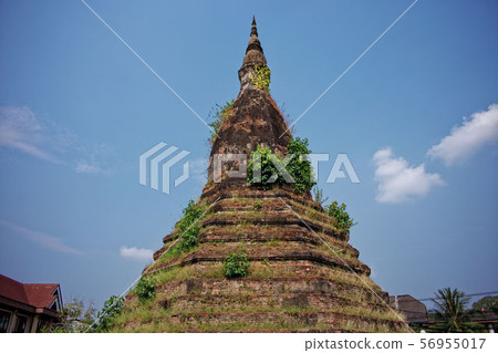 Laos, Vientiane and Thatdam Stupa Laos, Vientiane and Thatdam Stupa 56955017