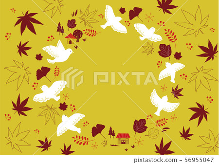 Autumn bird material Autumn bird material 56955047