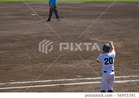 High school baseball game landscape 56955391