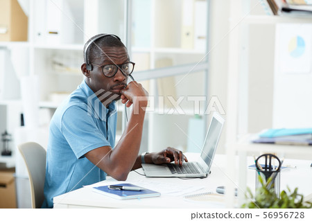 Young designer working at office 56956728