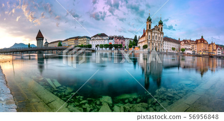 Lucerne at sunrise, Switzerland 56956848