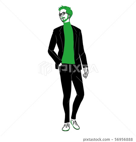 Young man with glasses in the office Young man with glasses in the office 56956888