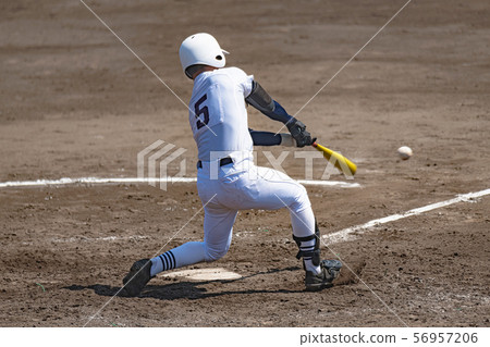 High school baseball game landscape 56957206