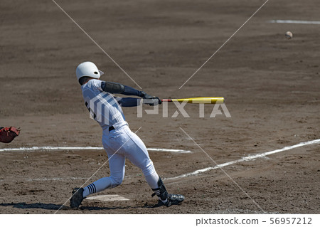 High school baseball game landscape 56957212