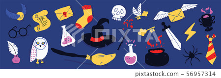 Different elements for witches at school of magic 56957314