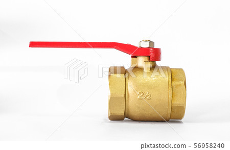 Water valve isolated on white background 56958240