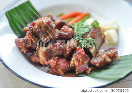 fried pork rib, deep fried fried pork rib fried pork rib, deep fried fried pork rib 56958395