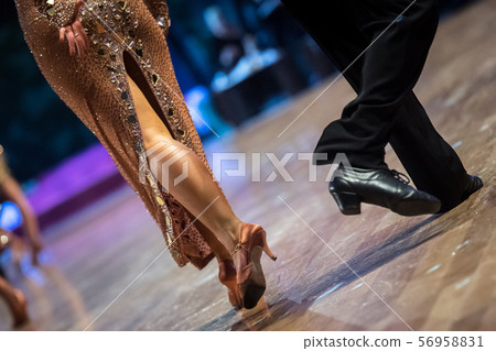 couple dancing latin dance 56958831