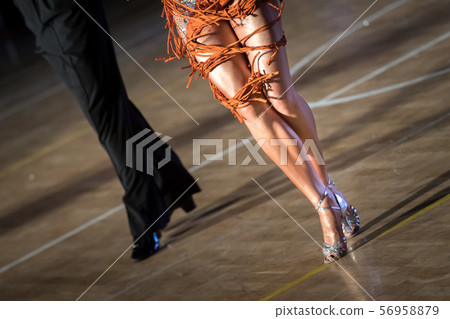 couple dancing latin dance 56958879