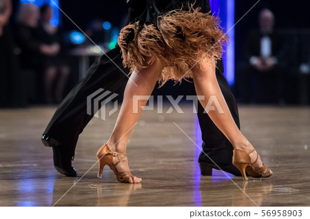 couple dancing latin dance 56958903