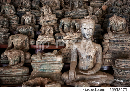 Laos Vientiane: Buddha, Wat Si Saket Buddha Laos Vientiane: Buddha, Wat Si Saket Buddha 56958975