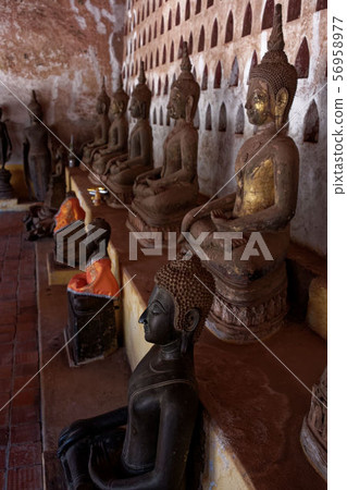 Laos Vientiane: Buddha, Wat Si Saket Buddha Laos Vientiane: Buddha, Wat Si Saket Buddha 56958977
