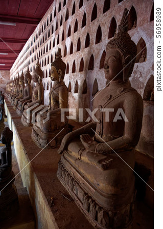 Laos Vientiane: Buddha, Wat Si Saket Buddha Laos Vientiane: Buddha, Wat Si Saket Buddha 56958989