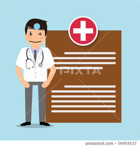Doctor, vector illustration. Concept healthcare. Medical background. 56959157