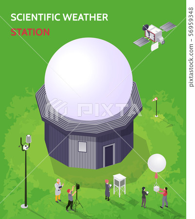 Isometric Meteorological Composition Isometric Meteorological Composition 56959348