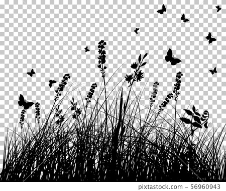 Meadow silhouette 56960943