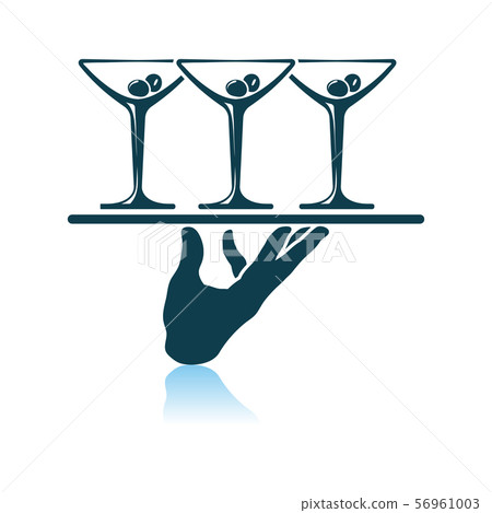 Waiter Hand Icon - Stock Illustration [56961003] - PIXTA