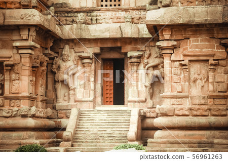 Central entrance at Gangaikonda Cholapuram Temple. Central entrance at Gangaikonda Cholapuram Temple. 56961263