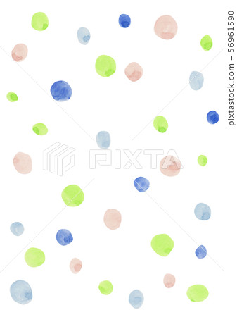 Watercolor pattern-circles of various colors 56961590