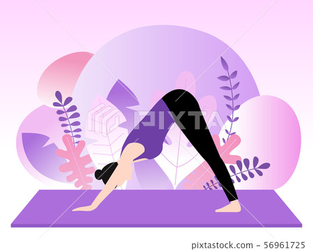 Yoga moves vector illustrations Yoga moves vector illustrations 56961725