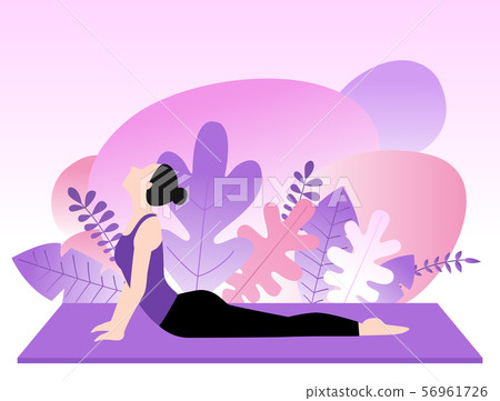 Yoga moves vector illustrations Yoga moves vector illustrations 56961726