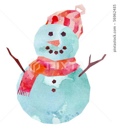 Snowman and hat 56962485