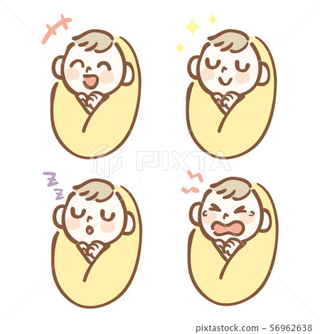 Baby facial expression variation set Baby facial expression variation set 56962638