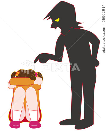 Boys and girls crying because of abuse and bullying. 56962914