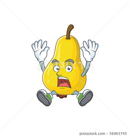 Successful fruit pear character with mascot cartoon cute 56963745