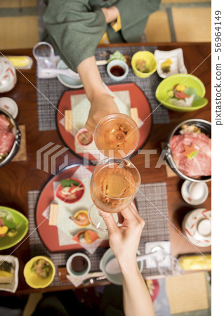 Hot spring inn dinner image course food Makoto 56964149