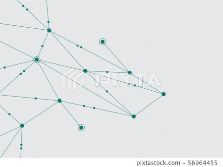 Abstract geometric connect lines and dots. - Stock Illustration ...