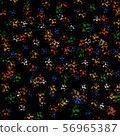 Abstract black background with colored spots. Abstract black background with colored spots. 56965387