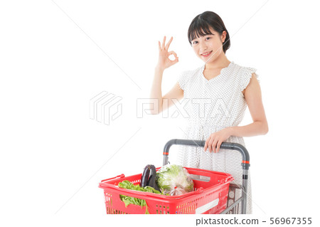Young woman with super OK sign 56967355